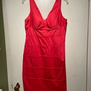 Dark coral dress